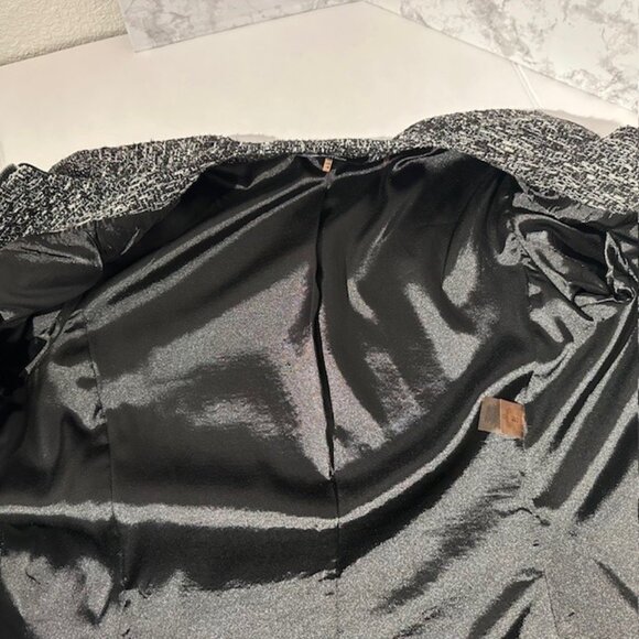 Elie Tahari Nordstrom Textured Tweed Zip‑Up Jacket Size 6 Lined $398 MSRP - Picture 7 of 11